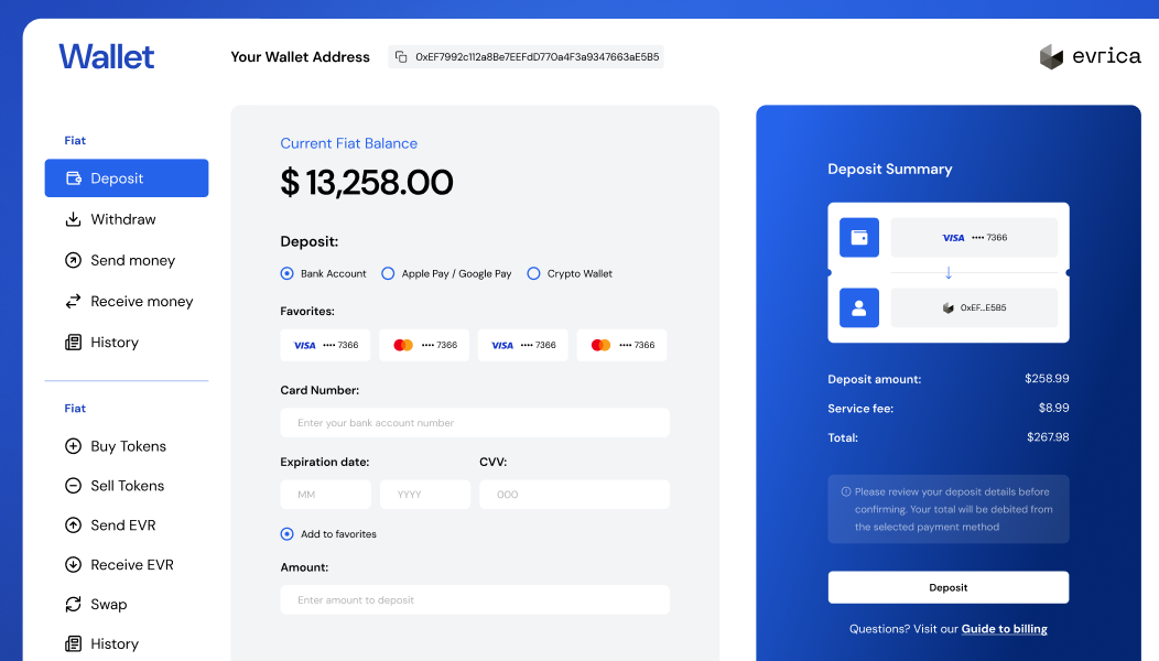 Evrica Wallet