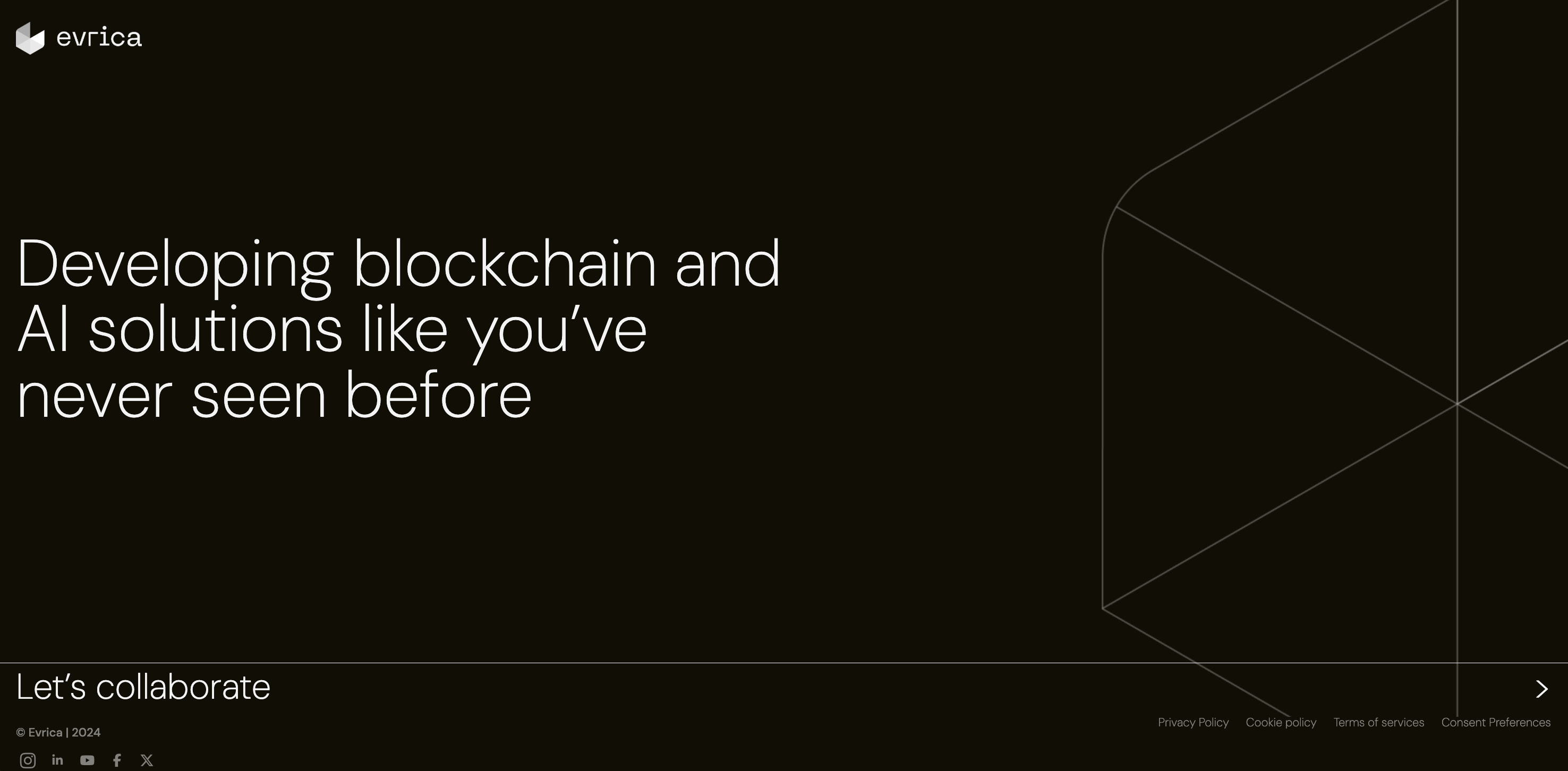 Evrica prelaunch website design